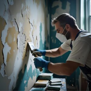 Jak usunąć starą farbę ze ścian lub sufitu