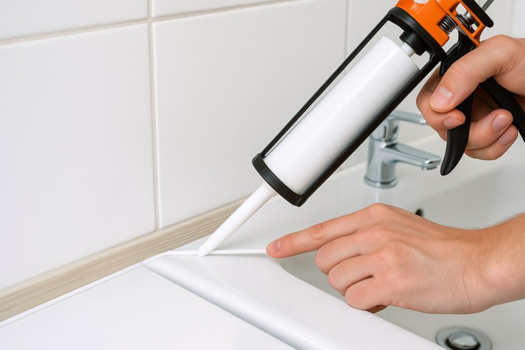 Czym uszczelnić silikon w łazience 