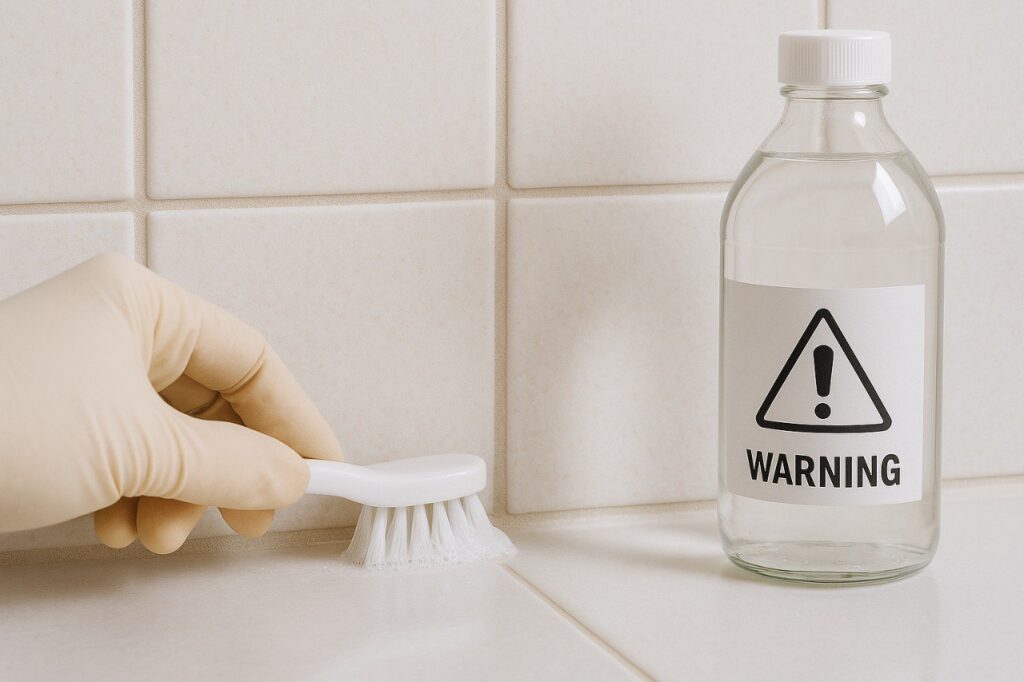 czy ocet niszczy fugi