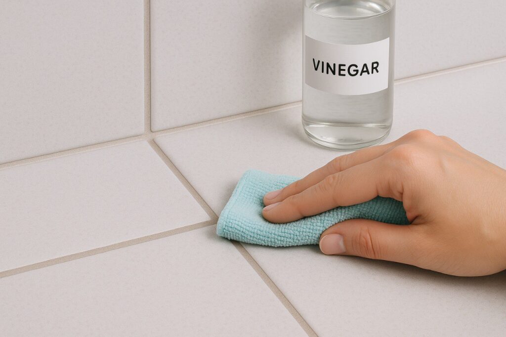 czy ocet niszczy fugi