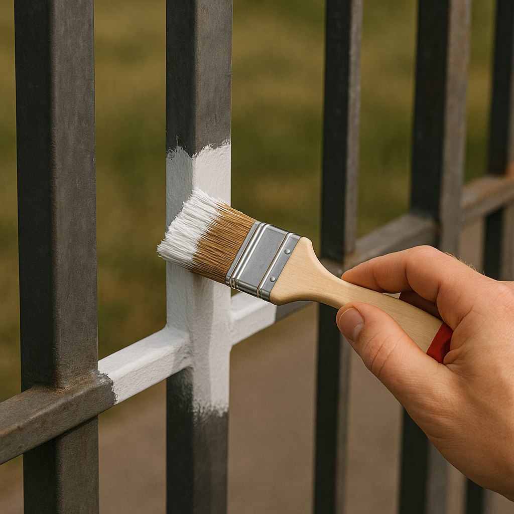 Jak pomalować balustradę lub metalowy płot