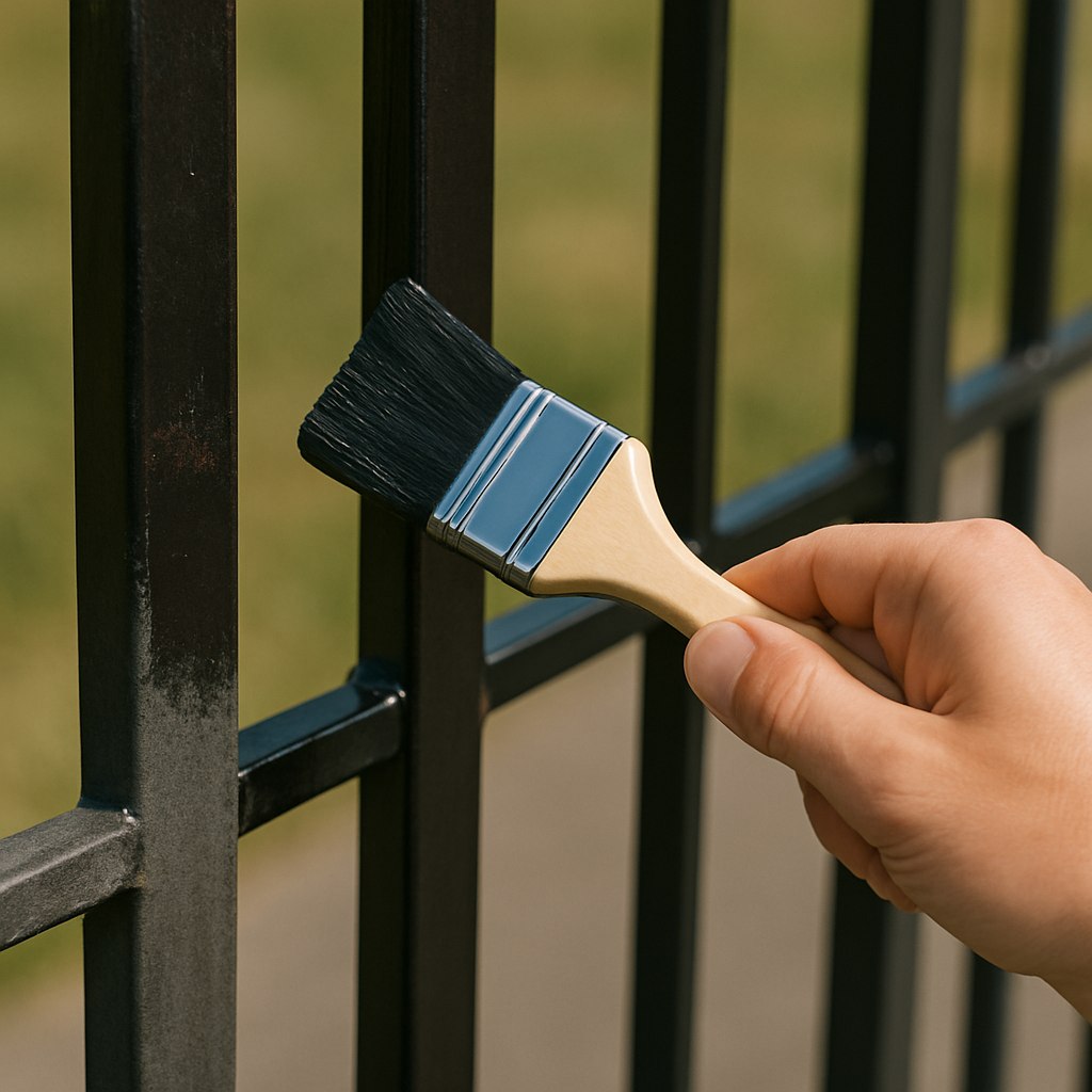 Jak pomalować balustradę lub metalowy płot