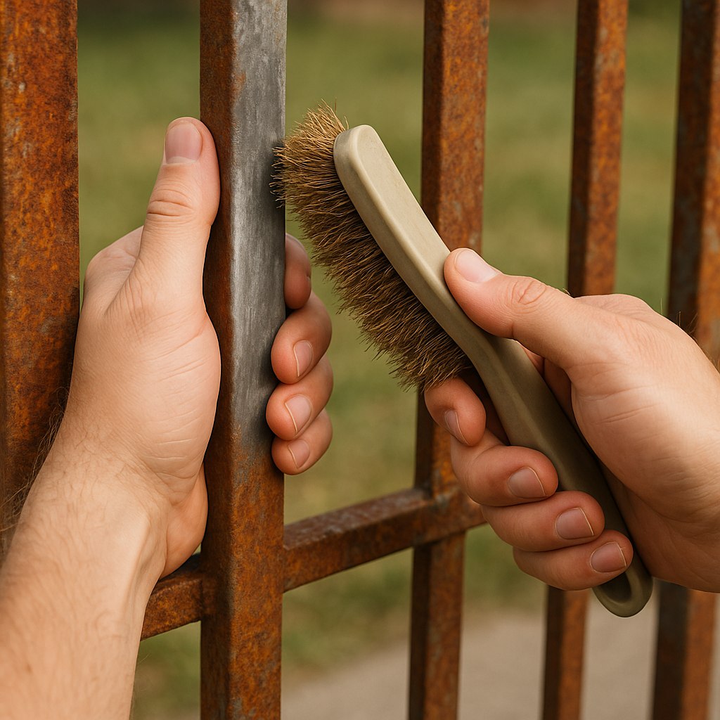 Jak pomalować balustradę lub metalowy płot