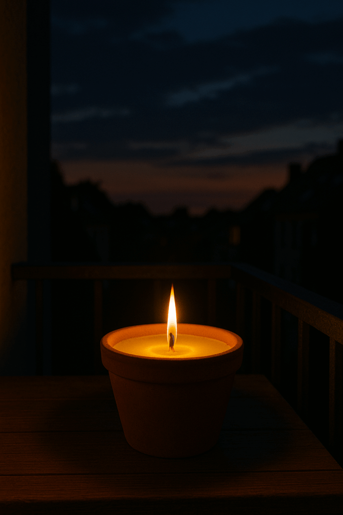 Świece na bazie olejku cytronelowego